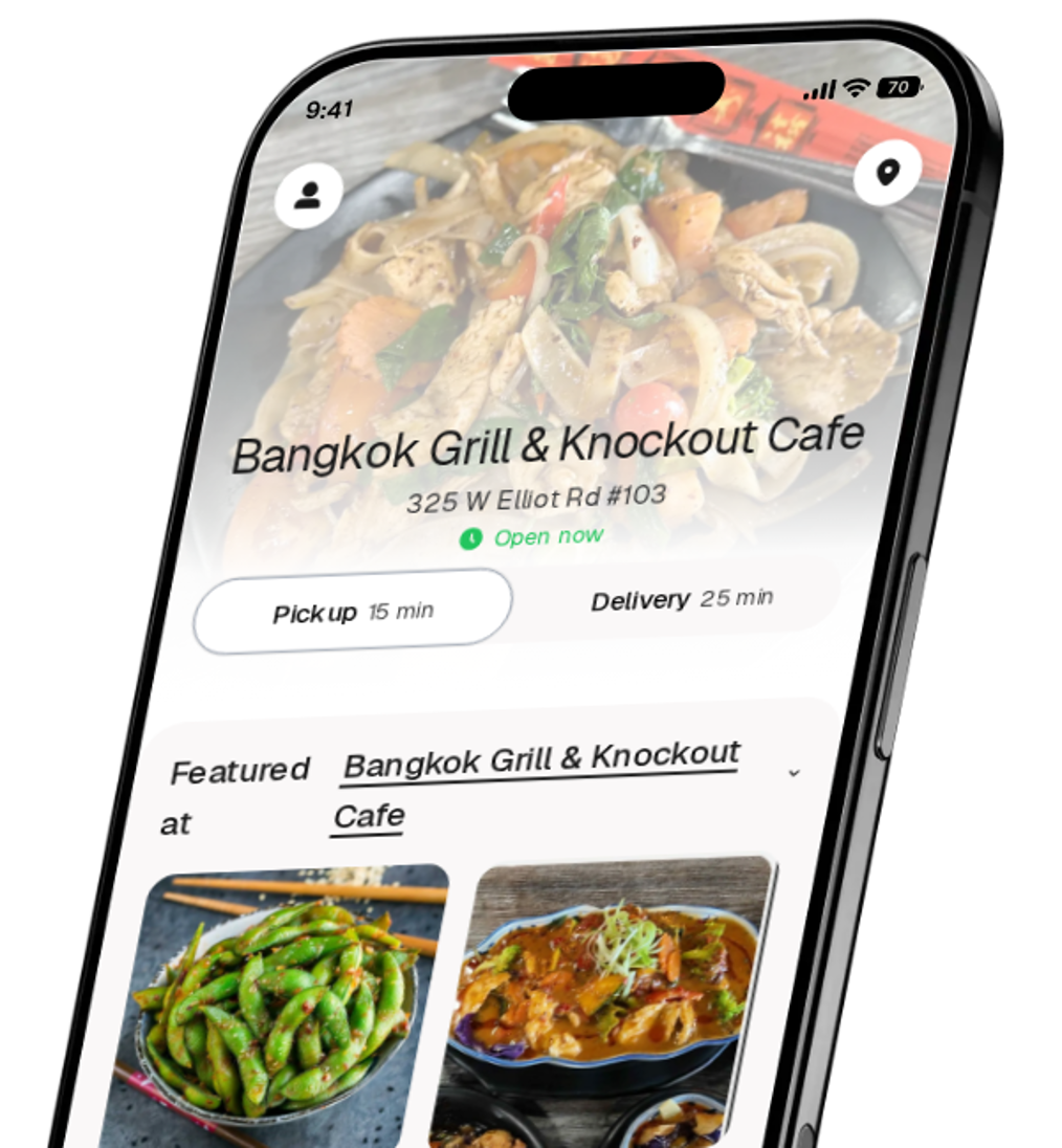 Bangkok Grill & Knockout Cafe app preview